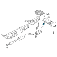 OEM Ford Escape Resonator Clamp Diagram - EU2Z-5A231-B