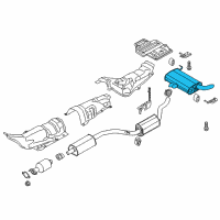 OEM 2015 Ford C-Max Rear Muffler Diagram - DM5Z-5230-C