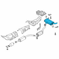 OEM 2017 Ford C-Max Rear Muffler Diagram - DM5Z-5230-C