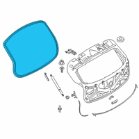 OEM 2022 BMW X2 Trunk Lid Sealing Diagram - 51-76-7-423-835
