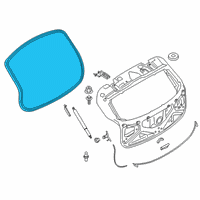 OEM BMW X2 Trunk Lid Sealing Diagram - 51-76-7-423-835