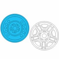 OEM Mercury Marauder Compact Spare Diagram - 3W3Z-1007-DA