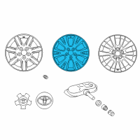OEM 2011 Toyota Avalon Wheel, Alloy Diagram - 42611-07031