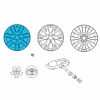 OEM 2010 Toyota Avalon Wheel, Alloy Diagram - 42611-AC081