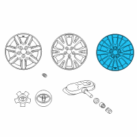 OEM 2012 Toyota Avalon Wheel, Alloy Diagram - 42611-07050