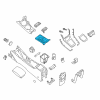 OEM Nissan Sentra Finisher-Console Diagram - 96913-3SG1B