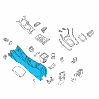 OEM Nissan Sentra Body - Console Diagram - 96911-4FU0A