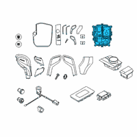 OEM BMW 840i REPAIR KIT CENTER CONSOLE CO Diagram - 61-31-5-A50-C50