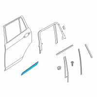 OEM 2017 BMW X4 Moulding Door Rear Right Diagram - 51-13-8-052-084