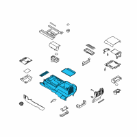 OEM Ford Floor Console Diagram - JL1Z-78045A36-BE