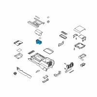 OEM 2021 Ford Expedition Front Cup Holder Diagram - JL1Z-7813562-AA