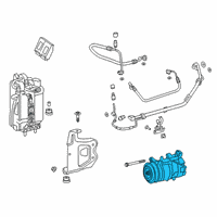 OEM 2021 BMW X3 Air Conditioning Compressor With Magnetic Coupling Diagram - 64-52-6-994-082