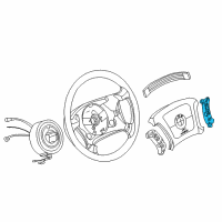 OEM 2001 BMW X5 Front Steering Wheel Cruise Control Switch Diagram - 61-31-6-922-854