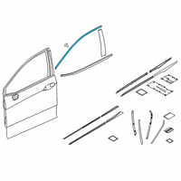 OEM 2021 Honda Clarity Molding Assy., FR. Diagram - 72425-TRT-A01