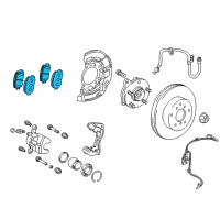 OEM 2016 Lexus CT200h Front Disc Brake Pad Kit Diagram - 04465-47070