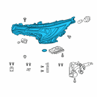 OEM 2019 Toyota Corolla Composite Assembly Diagram - 81145-12L80