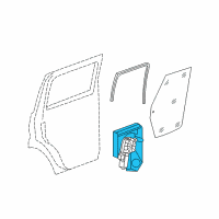 OEM Dodge Nitro Door Window Regulator Diagram - 68004822AA