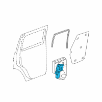 OEM Dodge Nitro Window Regulator Motor Diagram - 68004825AB