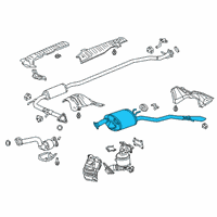 OEM 2021 Honda Clarity Silencer Complete, Exhuast Diagram - 18307-TRW-A01
