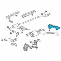 OEM 2018 Honda Clarity Cover, Exhuast Pipe Diagram - 74542-TRW-A00