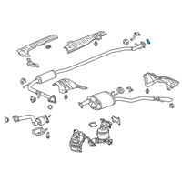 OEM 2018 Honda Clarity Gasket Flex, Exhuast Diagram - 18229-TY0-901