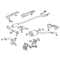 OEM 2020 Honda Clarity Bracket.Exh, FR. Slncr Diagram - 18282-TRW-A00