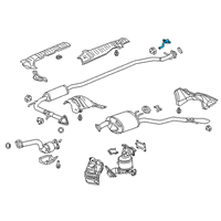 OEM Honda Clarity Bracket.Exh, FR. Slncr Diagram - 18282-TRW-A00