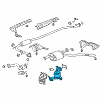 OEM 2019 Honda Clarity Converter Complete, Cc Diagram - 18190-5WJ-A00