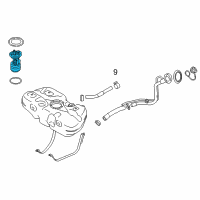 OEM 2016 Nissan Versa Complete Fuel Pump Diagram - 17040-3AN0E