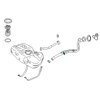 OEM 2017 Nissan Versa Clamp Diagram - 16439-3AN0A