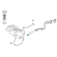 OEM 2018 Nissan Titan Clamp Diagram - 16439-JA00B