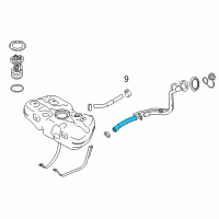 OEM 2016 Nissan Versa Protector-Filler Hose Diagram - 17228-3AN0A