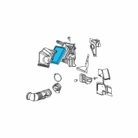 OEM 2004 Cadillac CTS Element, Air Cleaner Diagram - 25750701