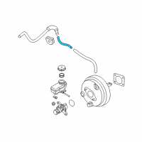 OEM 2011 Infiniti M37 Tube-Booster To Tank Diagram - 47401-1MA1A