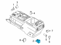 OEM 2022 Ford Maverick SOCKET ASY - ADDITIONAL Diagram - MU5Z-19N236-B