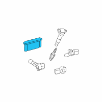 OEM Lexus Engine Control Computer Diagram - 89661-53F61