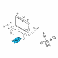 OEM Hyundai Santa Fe Reservoir Tank Assembly Diagram - 25430-26210