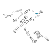 OEM Dodge Challenger Bracket-Exhaust Diagram - 68239473AA