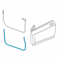 OEM 2008 Chrysler Sebring WEATHERSTRIP-Front Door Opening Diagram - 1EK86XXXAD