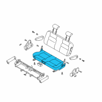 OEM 2005 Kia Sedona Cushion-Rear, 1ST Diagram - 0K52Y57310CCQ3