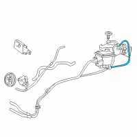 OEM 2000 Ford Excursion Return Hose Diagram - 2C3Z-3A713-BA