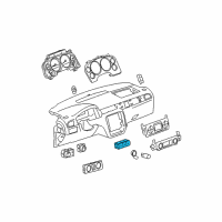 OEM 2011 GMC Yukon Adjuster Switch Diagram - 15284726