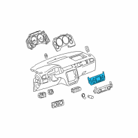 OEM 2013 Chevrolet Avalanche Dash Control Unit Diagram - 22807250