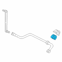 OEM 2006 Ford Freestar Stabilizer Bar Insulator Diagram - 3F2Z-5484-BA