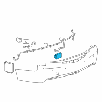 OEM 2015 Cadillac CTS Object Sensor Diagram - 23257304