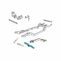 OEM Lincoln Town Car Transmission Support Diagram - 3W1Z-5027-AA