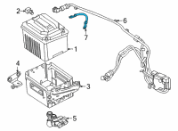 OEM 2021 BMW 330e xDrive BATTERY CABLE NEGATIVE Diagram - 61-12-8-795-681