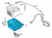 OEM 2021 BMW 330e xDrive BATTERY TRAY, 48-V BATTERY Diagram - 61-21-8-780-790