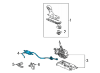 OEM 2022 Chevrolet Trailblazer Shift Control Cable Diagram - 60004462
