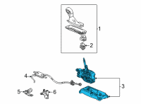 OEM 2022 Chevrolet Trailblazer Gear Shift Assembly Diagram - 60005829